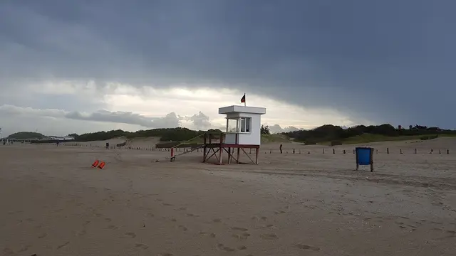 Vista de la playa de Cariló, Argentina